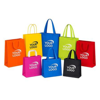 Tragetaschen mit Logodruck