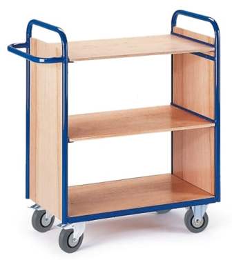 bücherwagen mit 2 wänden - bürowagen