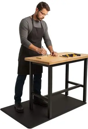 ergonomische arbeitsplatzmatte gesundes arbeiten in lager und betrieb