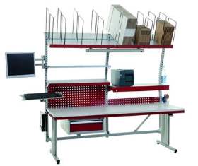 Ergonomischer Packtisch für Lager und Versand