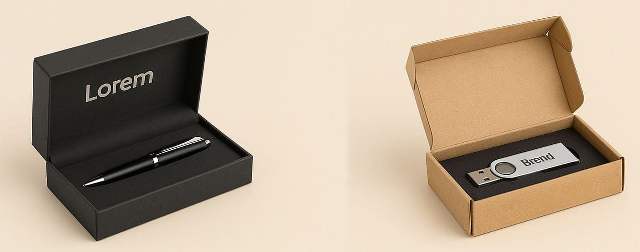 Hochwertige Werbemittel-Verpackungen aus Karton und Stoff